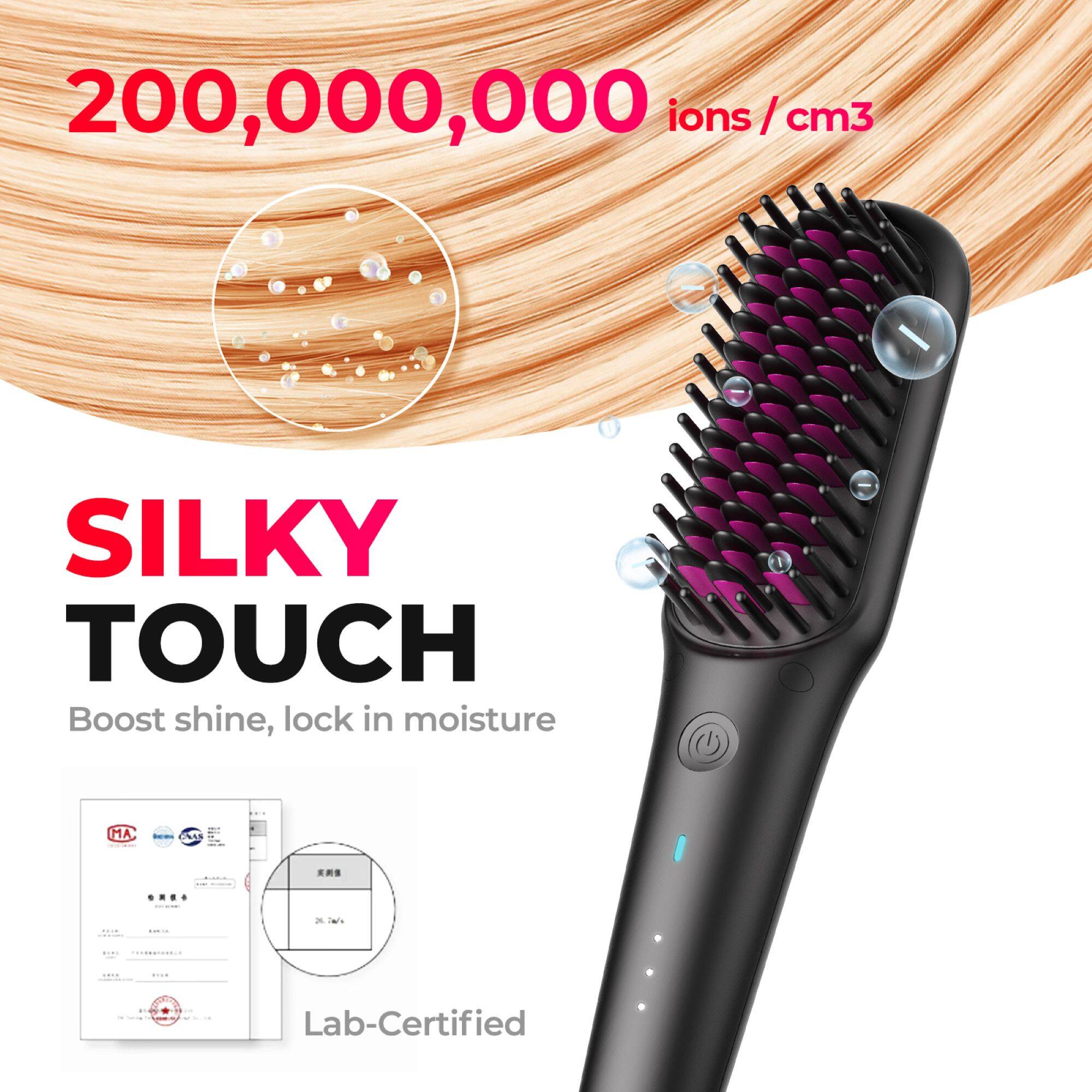 200,000,000 ions / cm³

SILKY TOUCH

Boost shine, lock in moisture

Lab-Certified