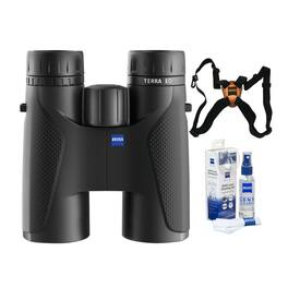 10x42 Terra ED Binoculars w/ Zeiss Harness & Cleaning Kit Bundle
