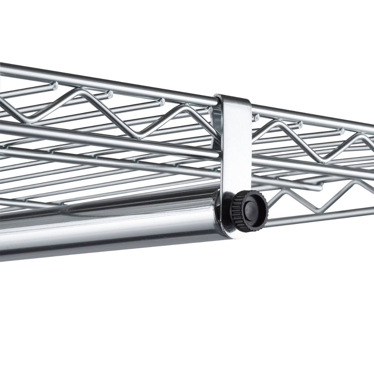 Alt View 11. TRINITY - EcoStorage 3-Tier 48x18x75.5 Rolling Garment Rack Chrome - Chrome.