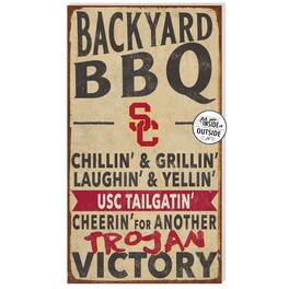 Jardine - USC Trojans 11'' x 20'' Indoor/Outdoor BBQ Sign - Tan