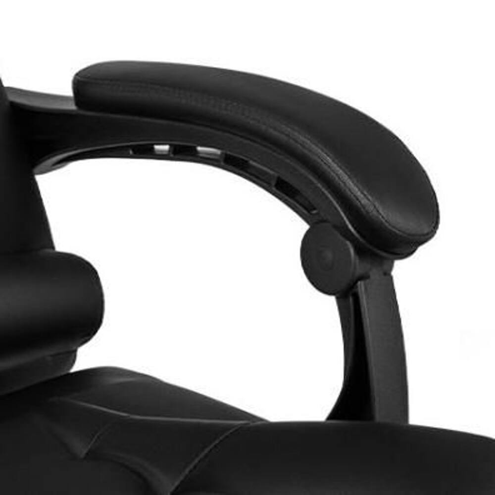 Alt View 2. Loheer - Loheer High Back Executive Office Chair Leather Padded Ergonomic Reclining Desk Chair with Linkage Armrests Black - Black.