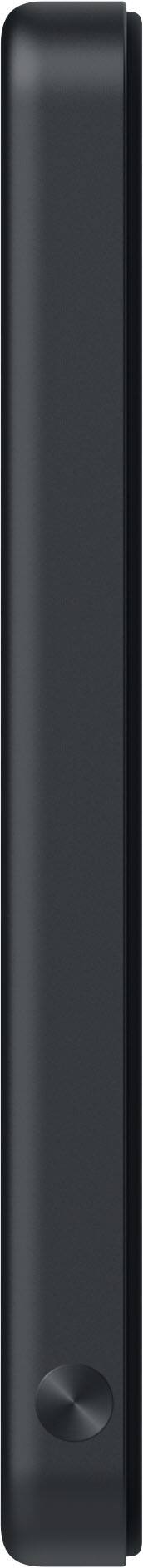Left. mophie - Power Boost Wireless Slim 15W Magnetic Charger, Qi2 magnetic power bank containing 5K internal battery - Black.