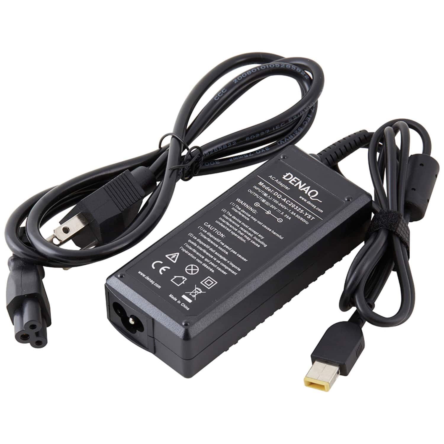 DENAQ - Dq-ac20325-yst 20-volt Dq-ac20325-yst Replacement Ac Adapter For Lenovo Laptops