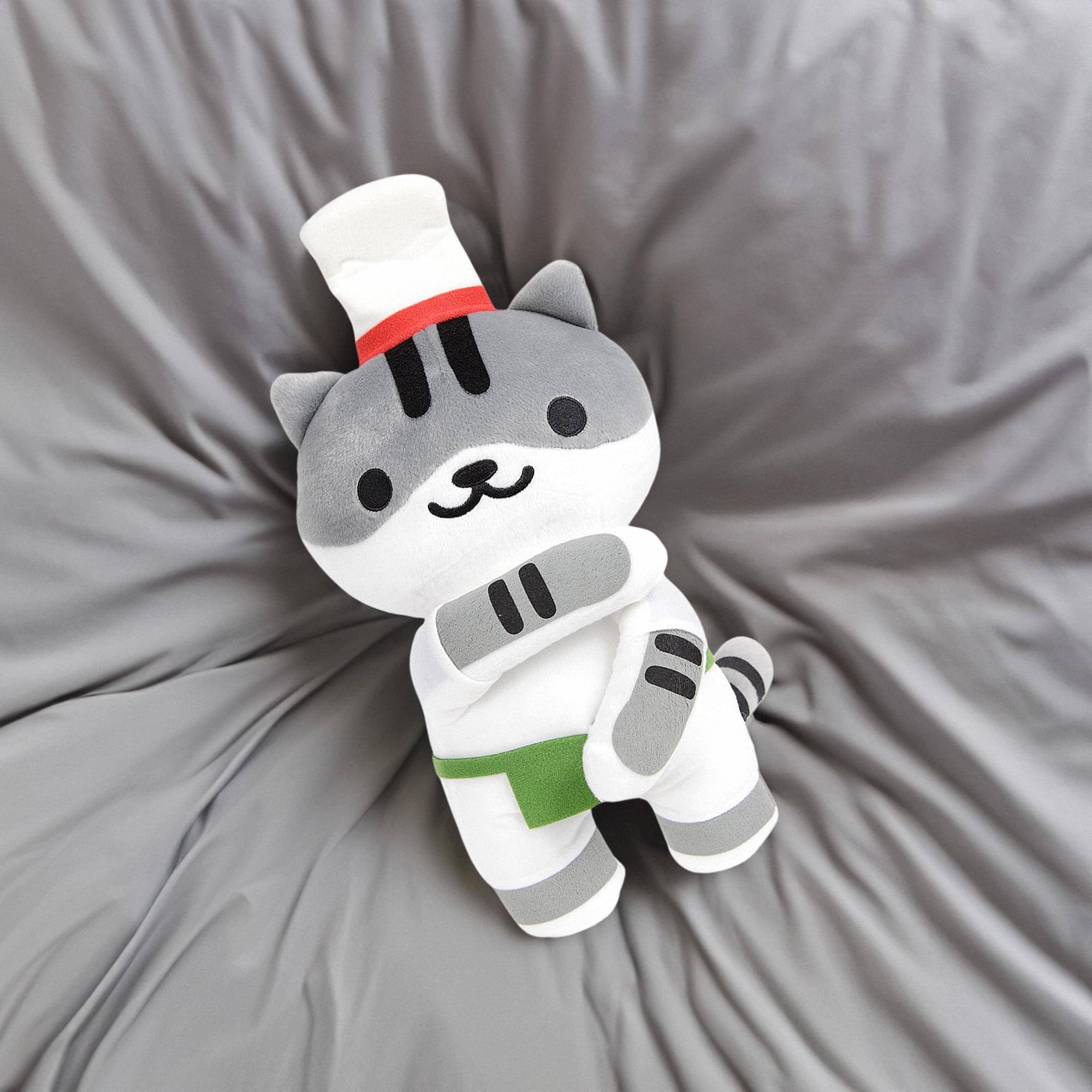 Alt View 2. Little Buddy - Neko Atsume: Kitty Collector 12" Plush: Guy Furry - White.