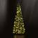 Alt View 13. Costway - 6.5ft Pre-Lit Hinged Pencil Christmas Tree 250 White Lights - Green.