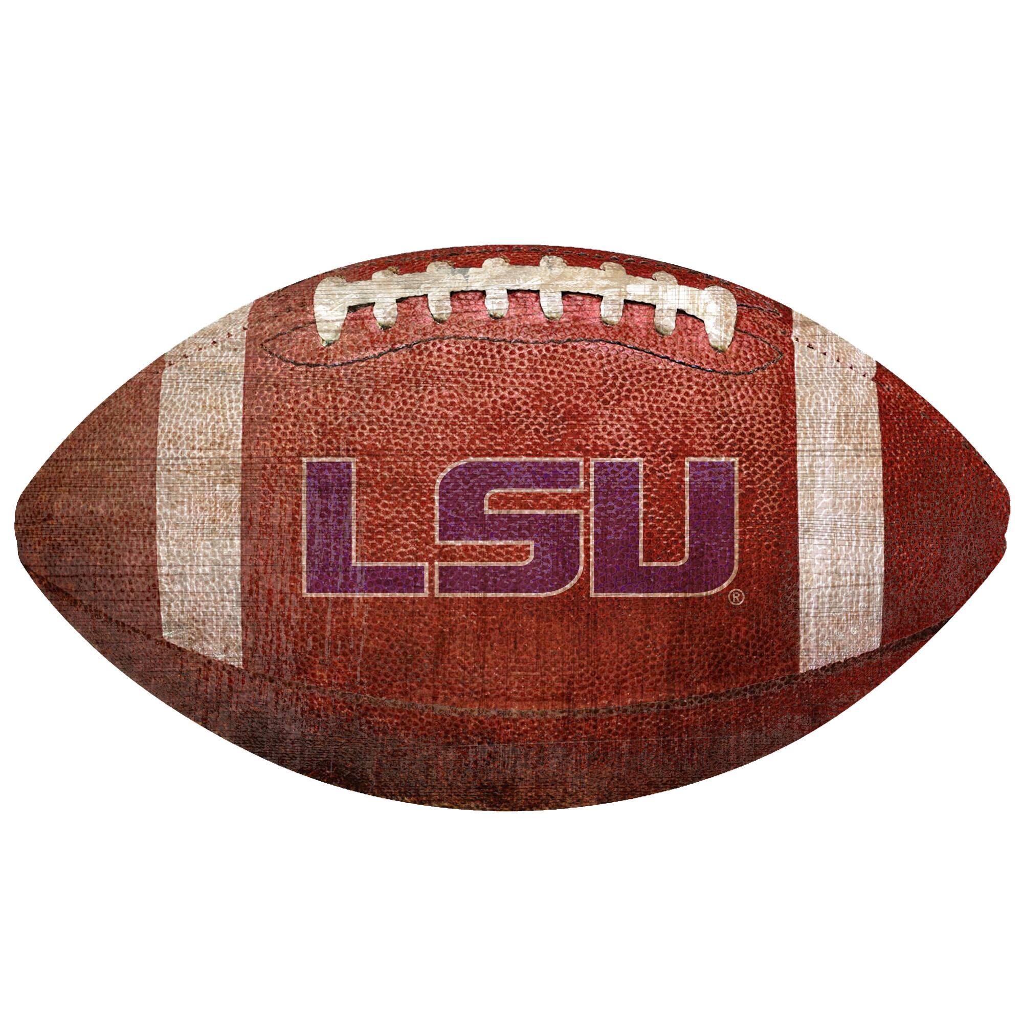 LSU Tigers 12'' Football Sign