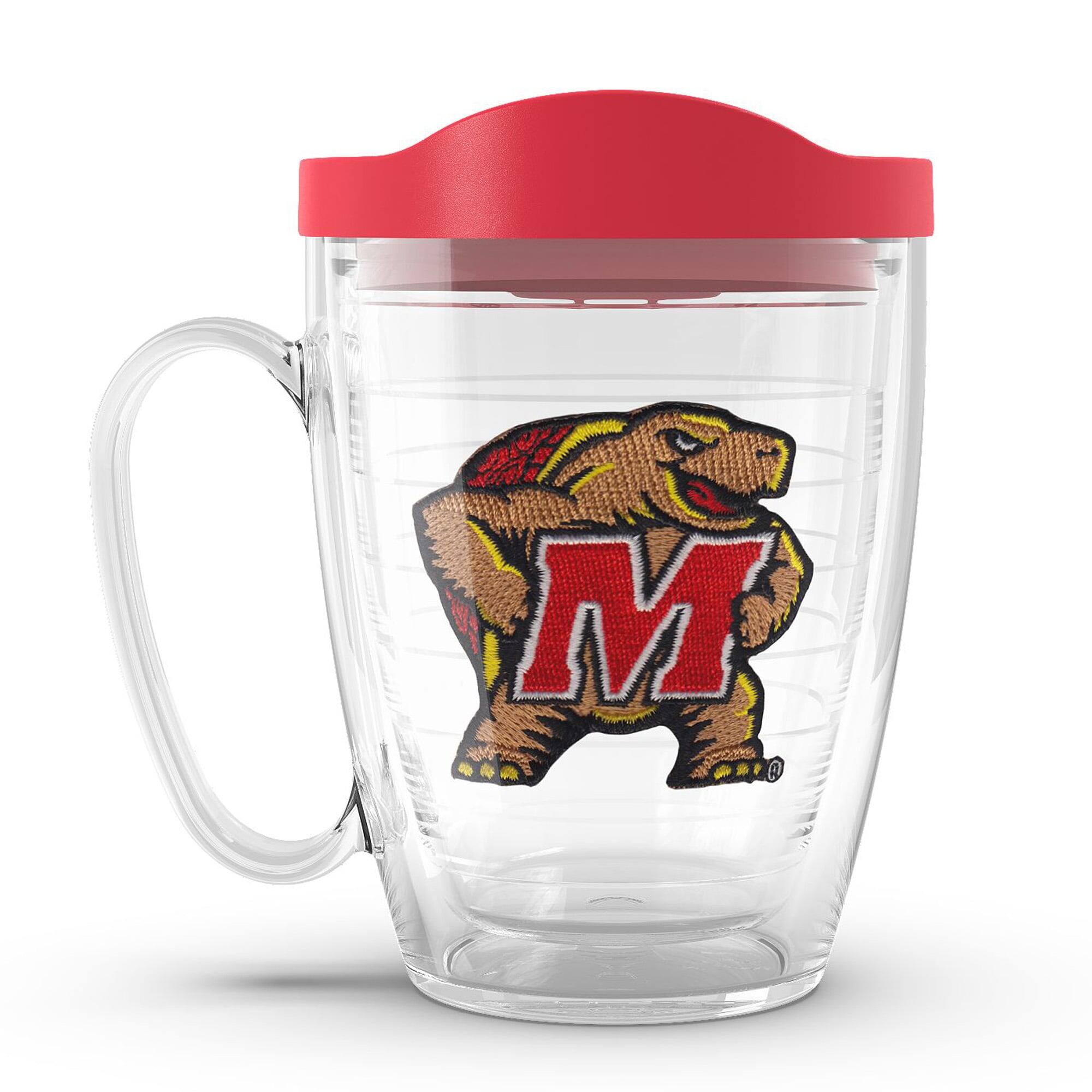 Front. Tervis - Maryland Terrapins 16oz. Emblem Classic Mug with Lid - Multicolor.