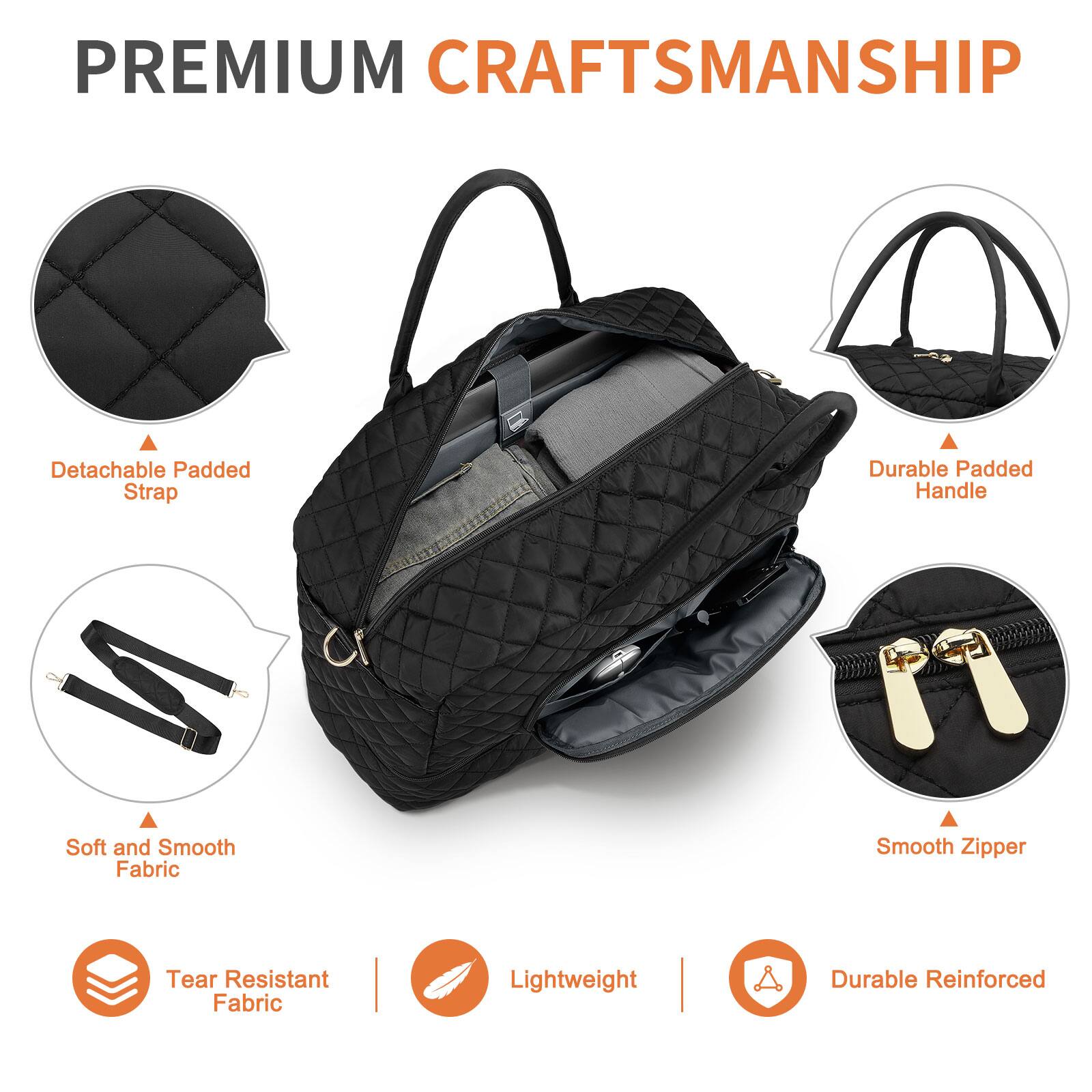 PREMIUM CRAFTSMANSHIP

- Detachable Padded Strap
- Durable Padded Handle
- Soft and Smooth Fabric
- Smooth Zipper
- Tear Resistant Fabric
- Lightweight
- Durable Reinforced