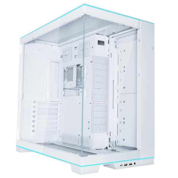 Lian Li - O11DERGBW O11 EVO RGB White Aluminum / Steel / Tempered Glass ATX Mid Tower Computer Case - White