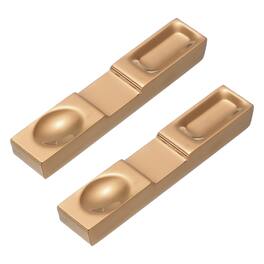 Unique Bargains - 2pcs Stainless Steel Chopstick Rest 4.1x0.8x0.51 Inch Tableware Tool for Spoon Fork Teaspoon Dining - Rose Gold