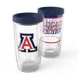 Tervis - Arizona Wildcats 2-Pack 16oz. Competitor & Emblem Tumbler Set - Multicolor