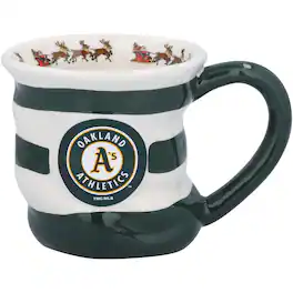 The Memory Company - Oakland Athletics 18oz. Team Holiday Mug - Multicolor
