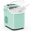 Front. Loheer - Loheer Portable Desktop Ice Maker with Movable Handle Fast Countertop Ice Machine Self Cleaning - Black.