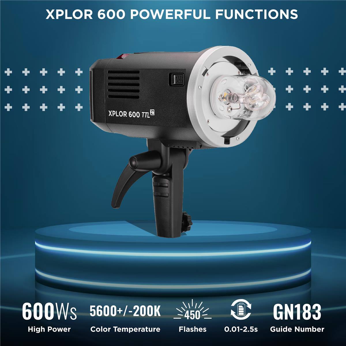 XPLOR 600 POWERFUL FUNCTIONS

XPLOR 600 TTL

600Ws
5600+/-200K
450
GN183

High Power
Color Temperature
Flashes
0.01-2.5s
Guide Number