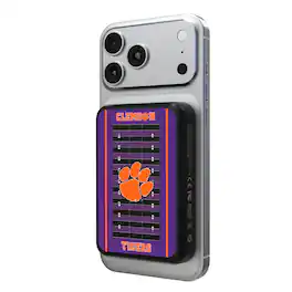 Keyscaper - Clemson Tigers Field Wireless Power Bank - Multicolor