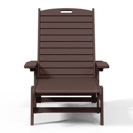 WestinTrends - Malibu Poly Reclining Chaise Lounge - Dark Brown
