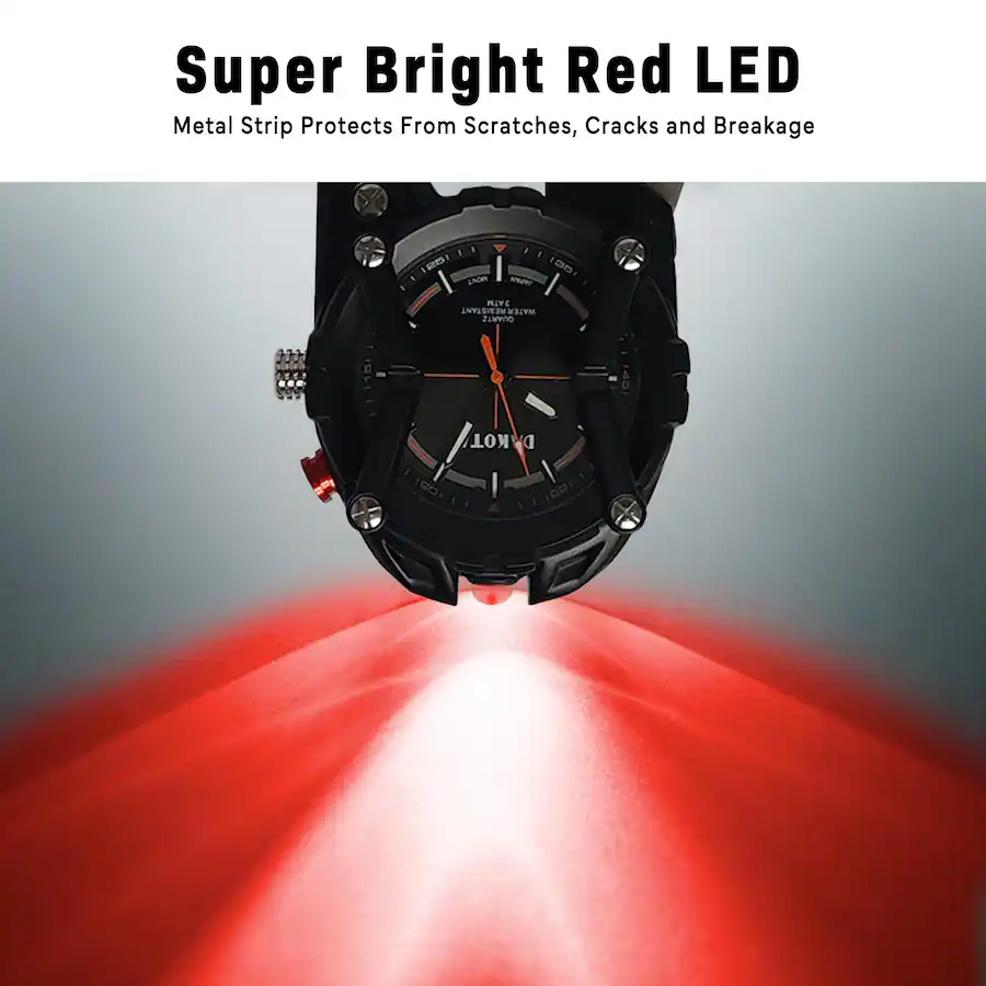 Dakota Multitool Clip Watch for Men–|100ft Water Resistant Clip On with ...