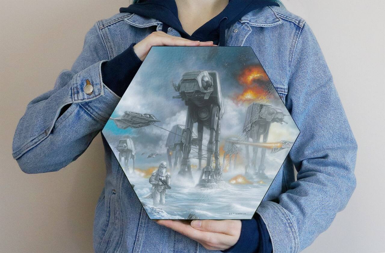 Alt View 1. Trend Setters - Star Wars (Last Holdout) KNEXAGON™ Wood Print - Multicolor.