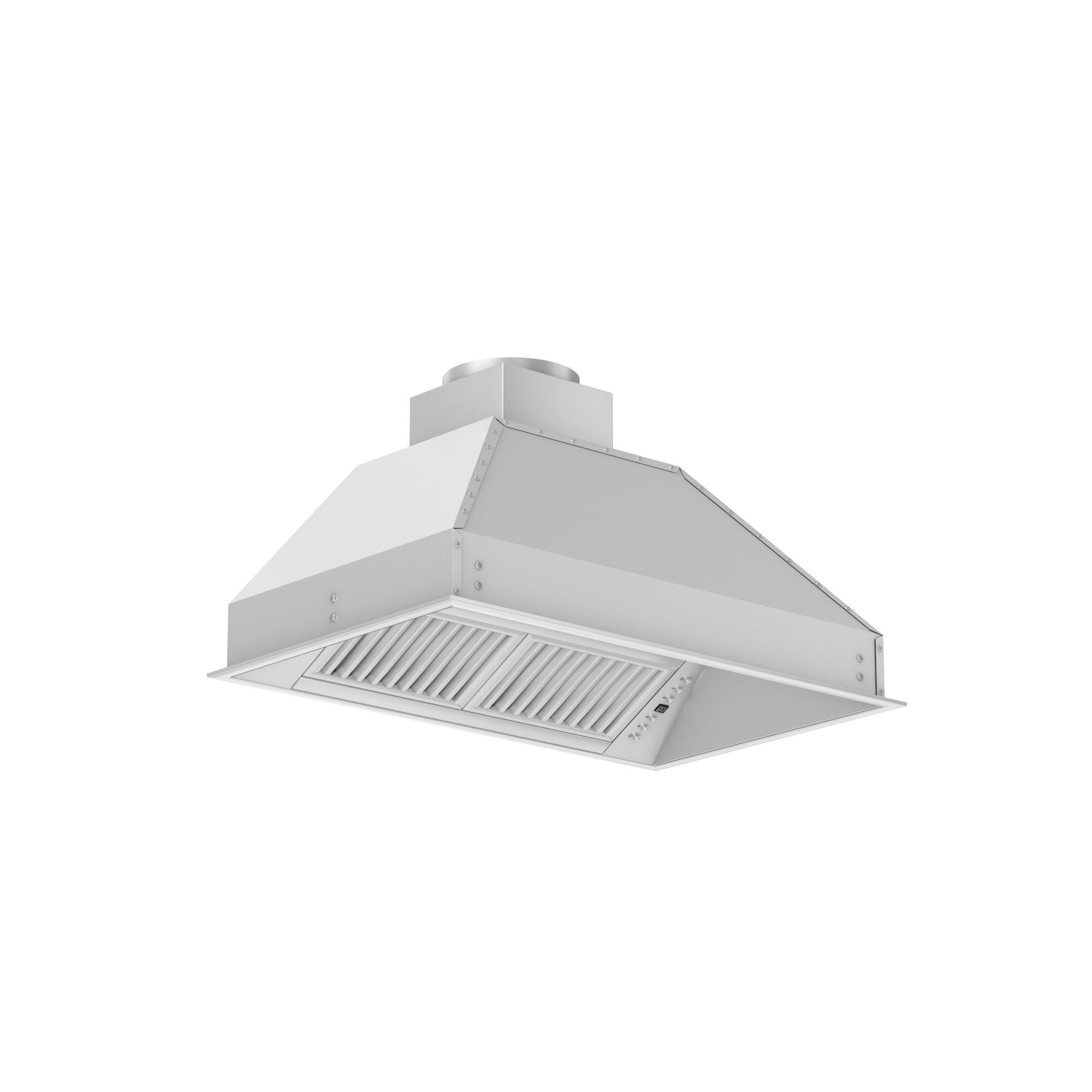 Back. ZLINE - ZLINE 34" Remote Blower Ducted Range Hood Insert in Stainless Steel (721-RD-34) - Stainless Steel.