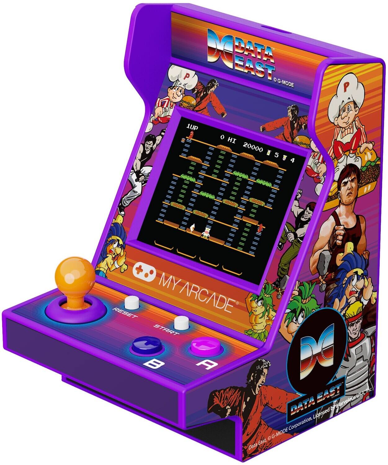 M DATA EAST P G-MODE  
P  
1UP  
0 HI 20000 584  
MY RESET ARCADE START B A  
M DATA EAST by-Marvelous USA Licensed G-MODE Corporation.  
Data East,