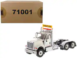 International HX520 Day Cab Tandem Tractor White 1/50 Diecast Model by Diecast Masters - White