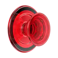 PopSockets - MagSafe PopGrip Universal Magnetic Grip & Stand with Adapter Ring for Cell Phones - Danger Red - Front_Zoom