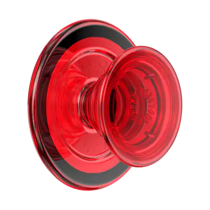 Front. PopSockets - MagSafe PopGrip Universal Magnetic Grip & Stand with Adapter Ring for Cell Phones - Danger Red.