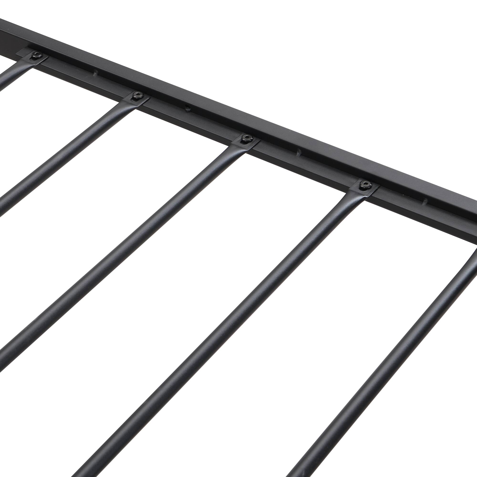 Alt View 9. GOODSILO - Full Size Metal Platform Bed Frame with Upholstered Headboard Footboard Drawers USB Ports Underbed Storage Easy Assembly - Black+Grey.