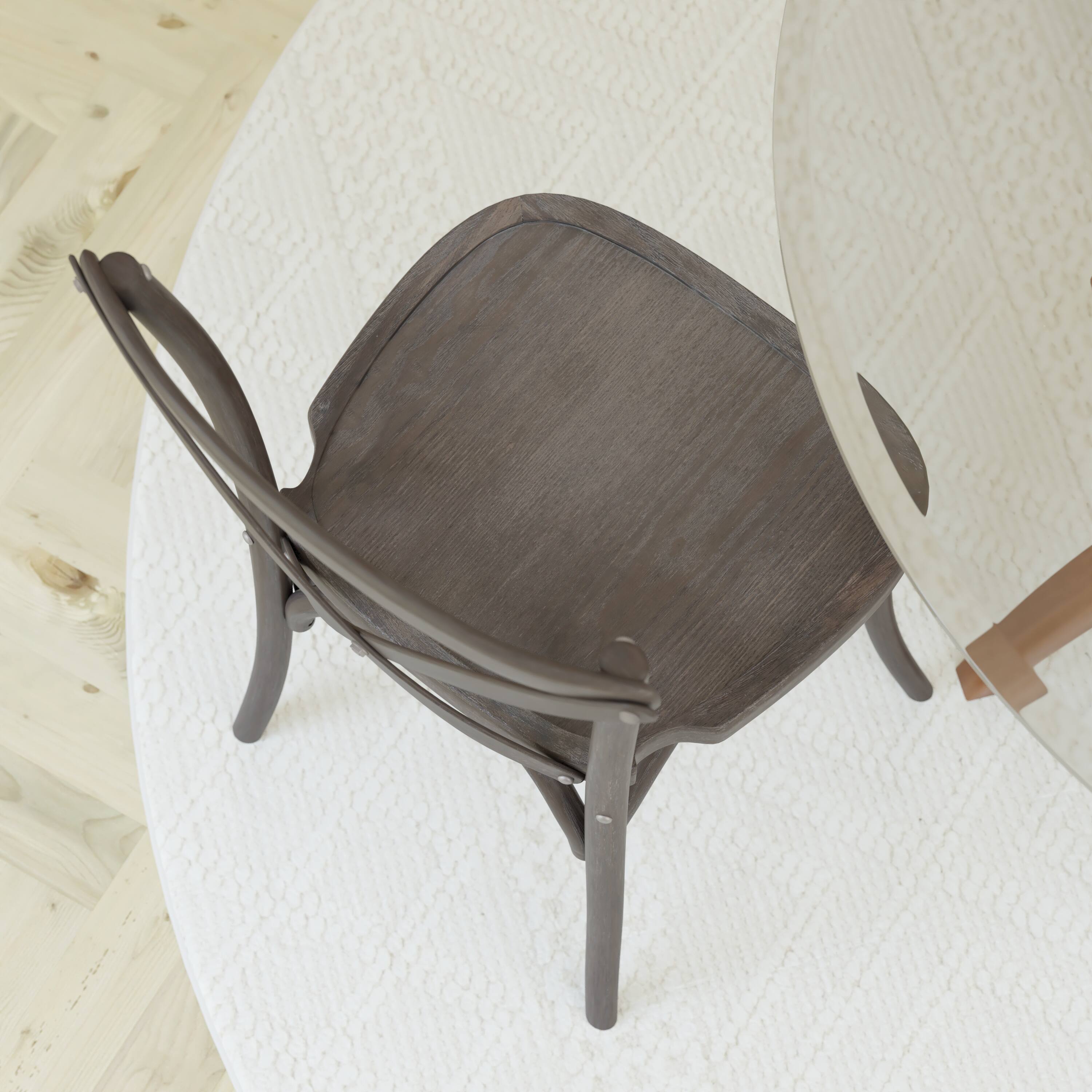 Alt View 5. Emma + Oliver - X-Back Chair - Grey.