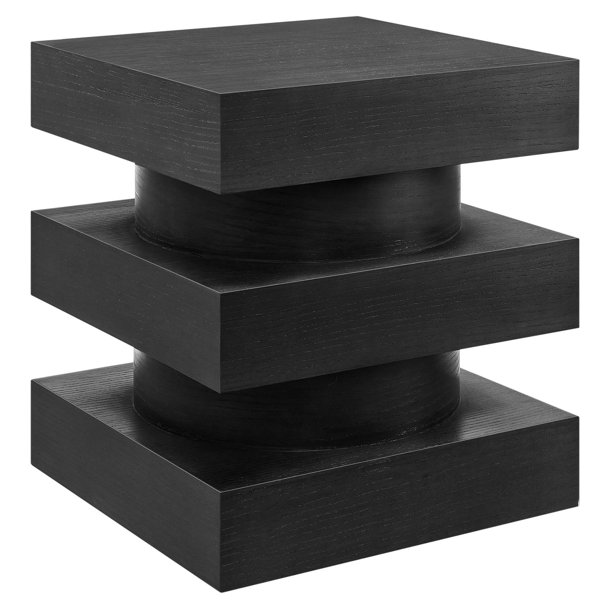 Angle. Modway - Perpetuate Totem End Table by Modway - Black.