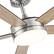 Alt View 9. Vaczon - 48" Modern Brushed Nickel Reversible 5-blade LED Ceiling Fan with Remote and APP Control - Nickel.