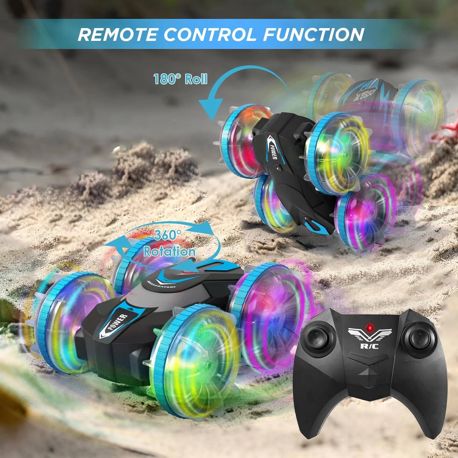 REMOTE CONTROL FUNCTION

180° Roll

360° Rotation