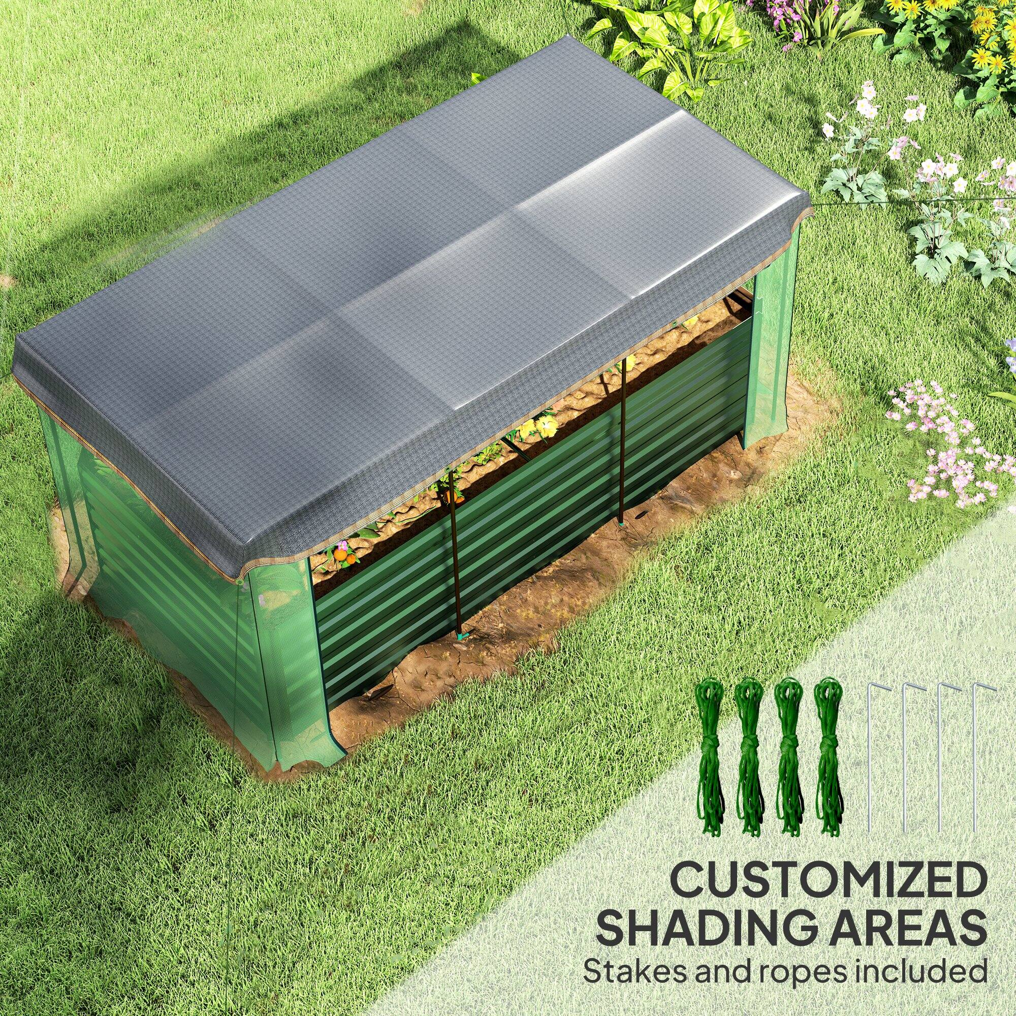 CUSTOMIZED SHADING AREAS
Stakes and ropes included