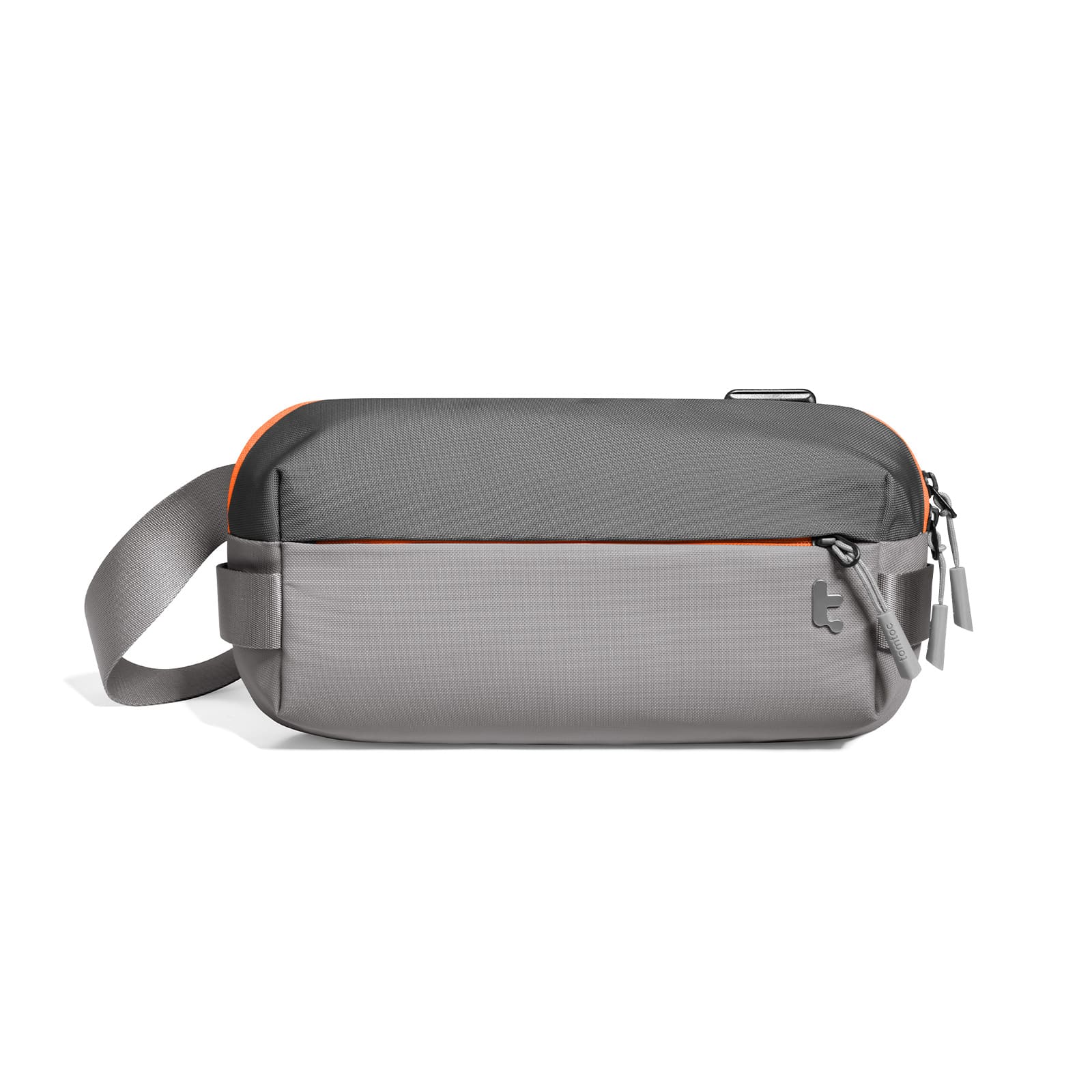 Front. tomtoc - Explorer-T21 EDC Sling Bag, Compact Crossbody Bag Minimalist Sling Pack Daypack for Travel, Lightweight, Water-Resistant - Space Gray.