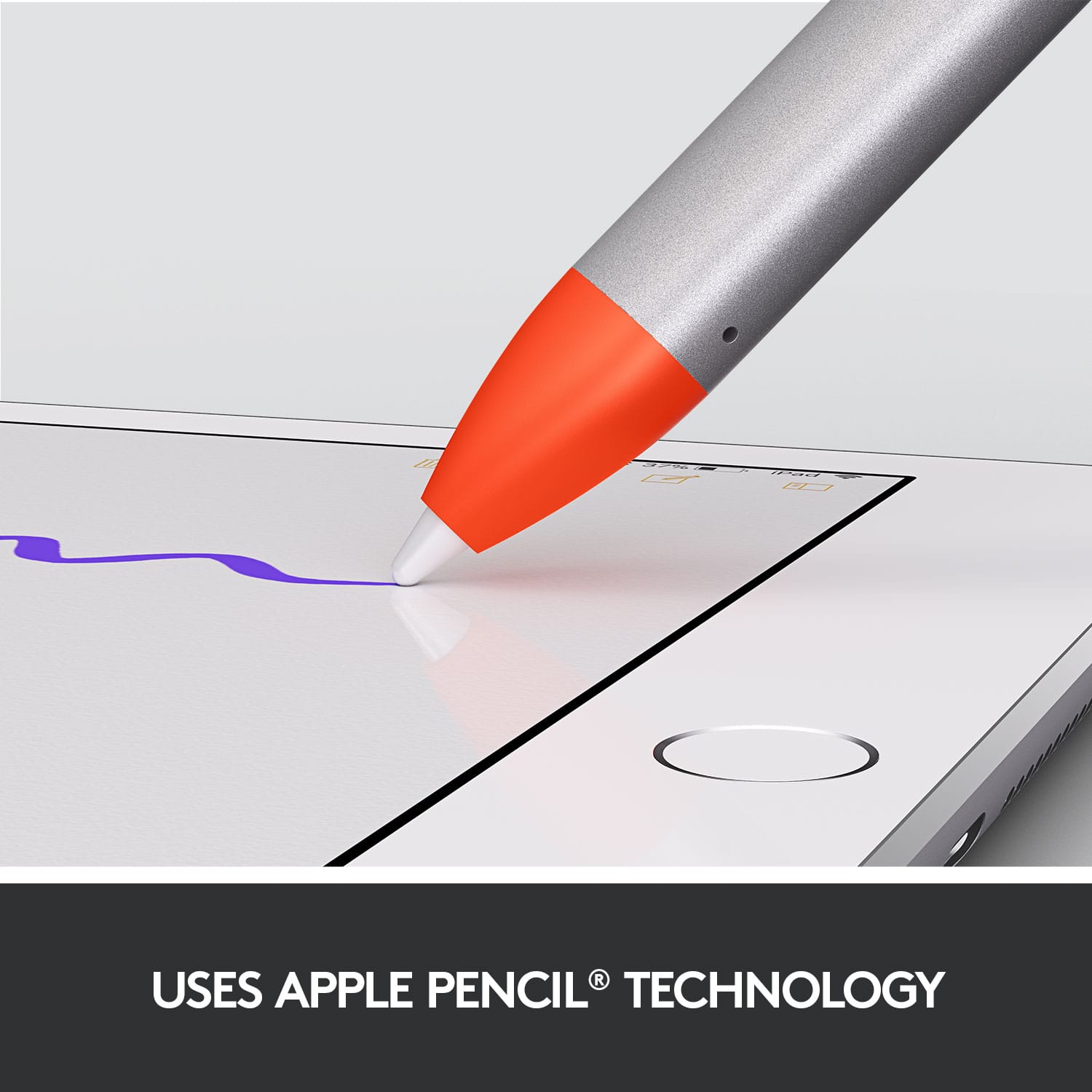 The text on the image reads: "Use Apple Pencil Technology."