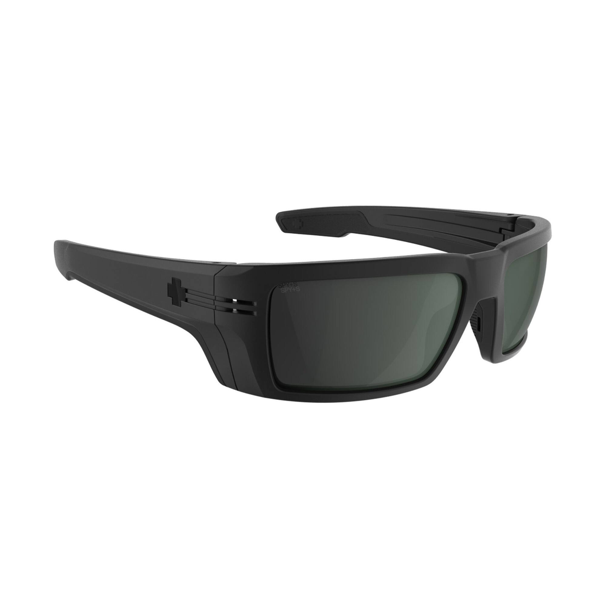 Back. Spy Optic - Spy Optic Rebar SE ANSI Sunglasses (Matte Black Frame/Happy Gray Green Lens) - Matte Black.