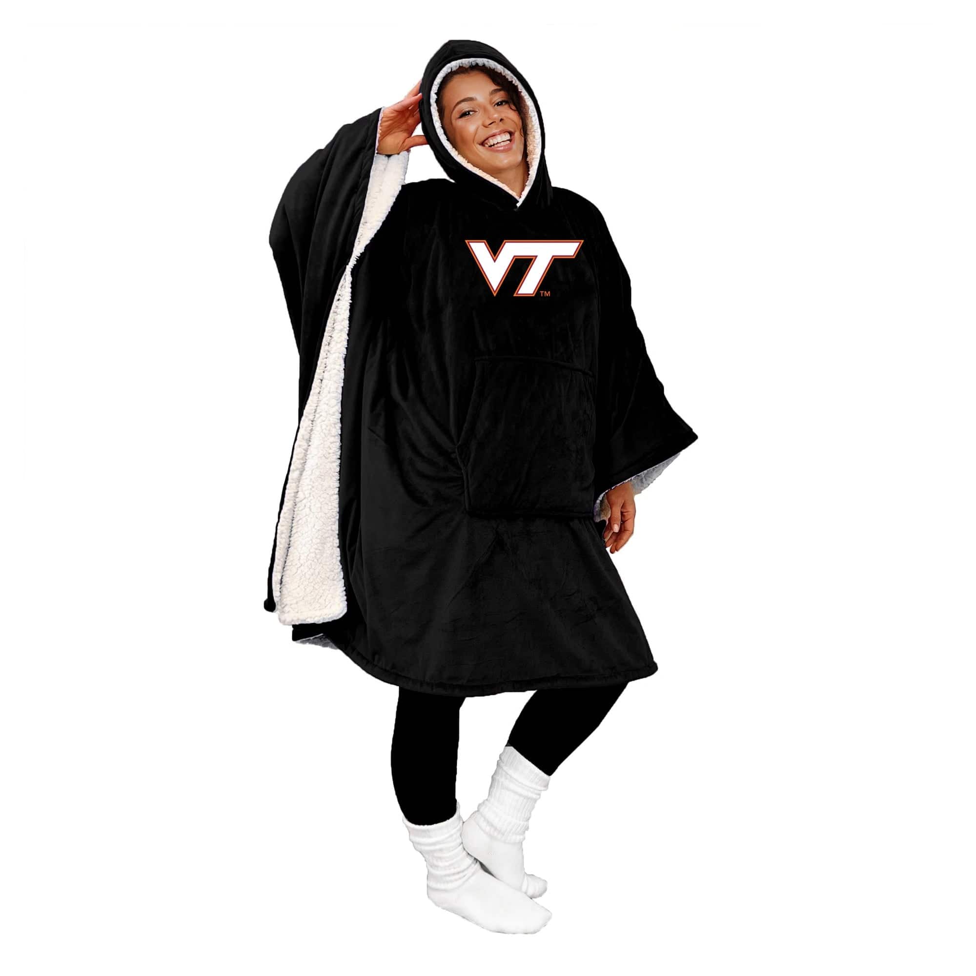 Pegasus - Virginia Tech Hokies 60- x 80- Team Color Hoodie Bloncho - Multicolor