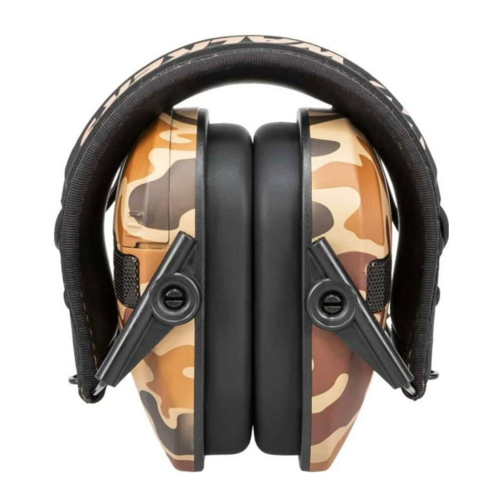 Left. Walker’s - Walkers Razor Slim Electronic Duck Camo Muff with Full Range Speakers - Camo.