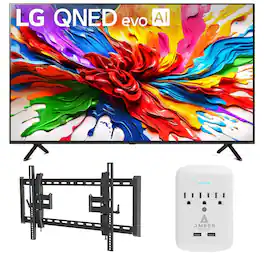 LG - 65QNED92AUA 65 Inch 4K QNED Mini LED evo AI Smart TV with TILT-EXTENSION-37-90 and 3-OUTLET-SURGE (2025)