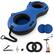 Front. Costway - Goplus 80" 2-Person Heavy-Duty Inflatable Snow Tube for Sledding with Pump Tow Strap Blue - Blue+Black.