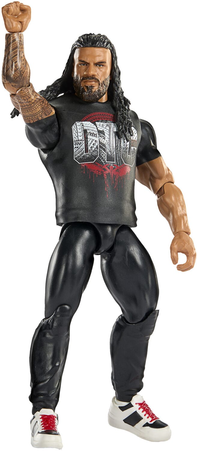 Front. Mattel - Mattel Collectible - WWE Main Event 6" Roman Reigns Action Figure   - COLLECTIBLES - Multicolor.
