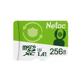 Netac - P500 256GB MicroSD Card U3 V30 A1 – Up to 100MB/s Read, 4K Recording, Dash Cam & Security Camera Memory Card