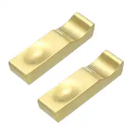 Unique Bargains - 2pcs Stainless Steel Chopstick Rest 2.7x0.7x0.51 Inch Tableware Tool for Spoon Fork Teaspoon Dining - Gold Tone