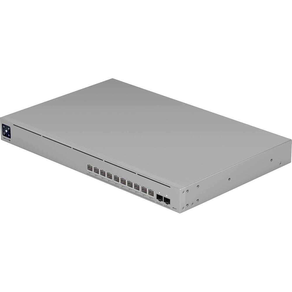 Alt View 6. Ubiquiti - Pro XG 10 10-Port 10G PoE 4 Compliant Managed Network Switch USW-PRO-XG-10-POE - Gray.