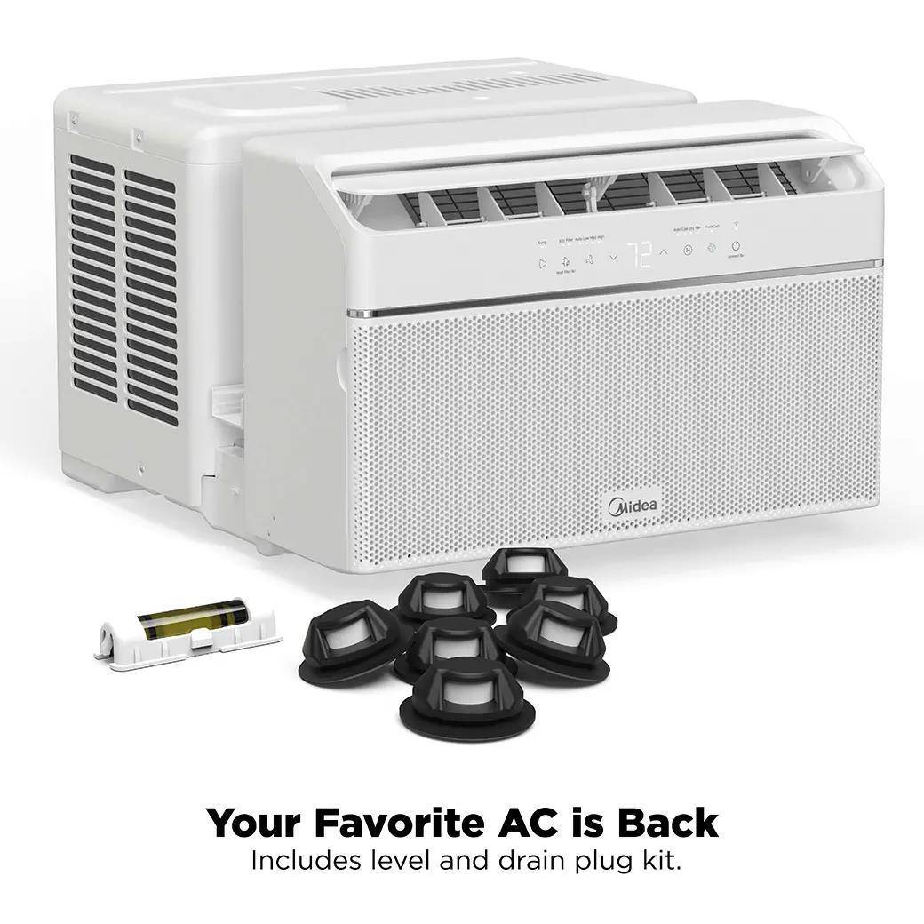 Your Favorite AC is Back  
Includes level and drain plug kit.