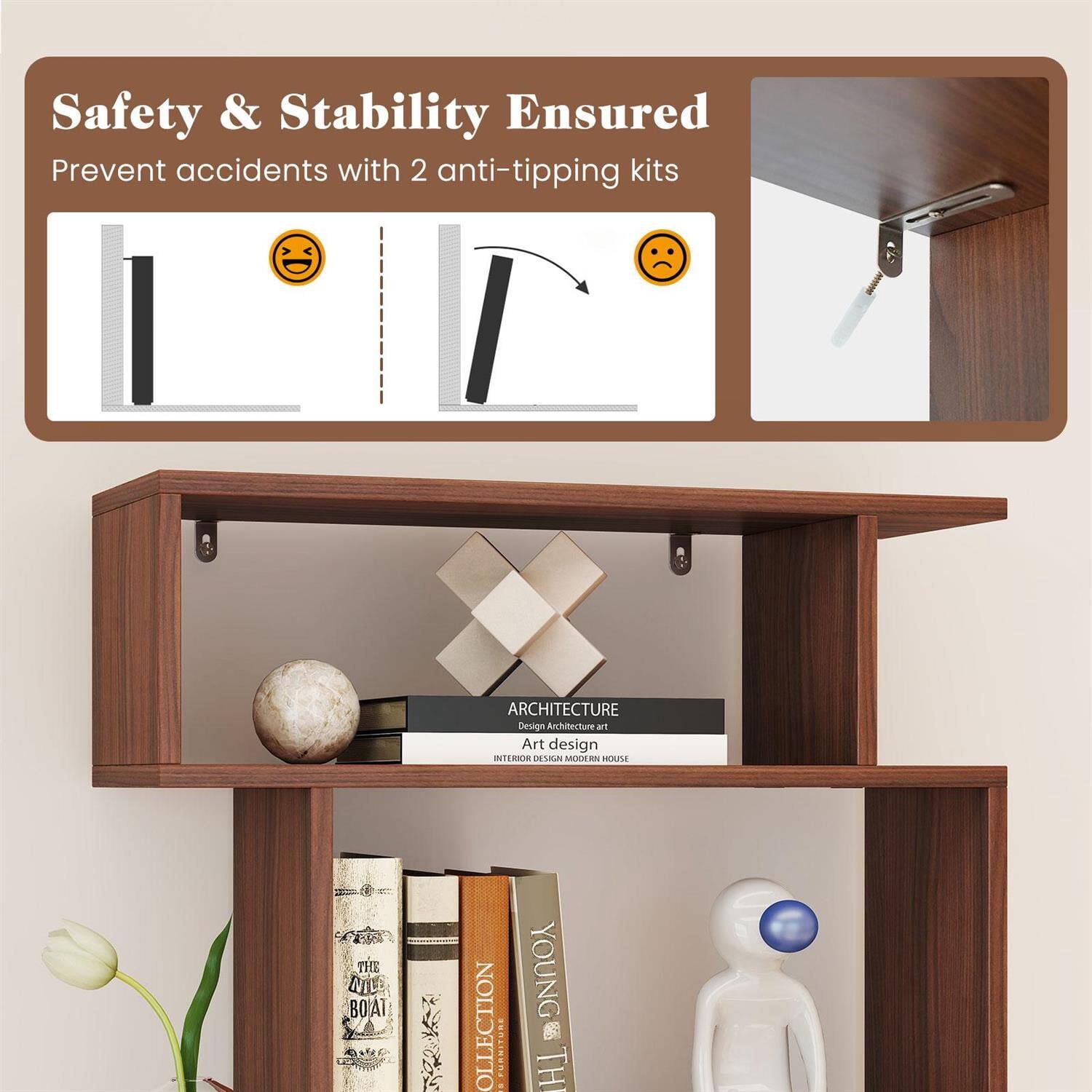 Safety & Stability Ensured  
Prevent accidents with 2 anti-tipping kits  

ARCHITECTURE  
Design Architecture an Art design  

iKEA  
DESIGN MOE  

HOUSE THE NILE BOAT AI  
COLLECTION  

FURNITURE YOUNG  

THI
