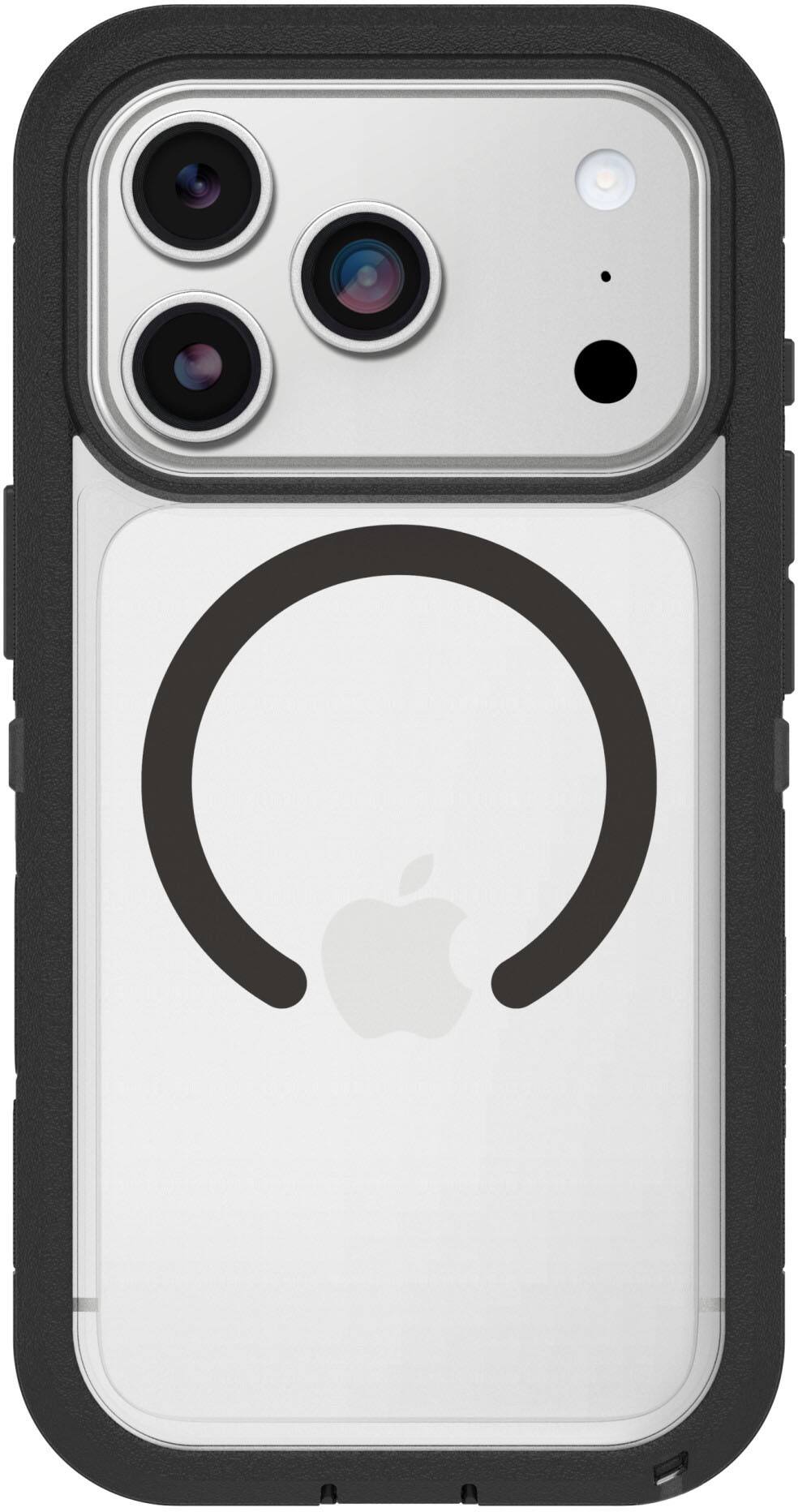 Front. OtterBox - Defender Series Pro XT Hard Shell for Apple iPhone 18 Pro and Apple iPhone 17 Pro - Dark Side.