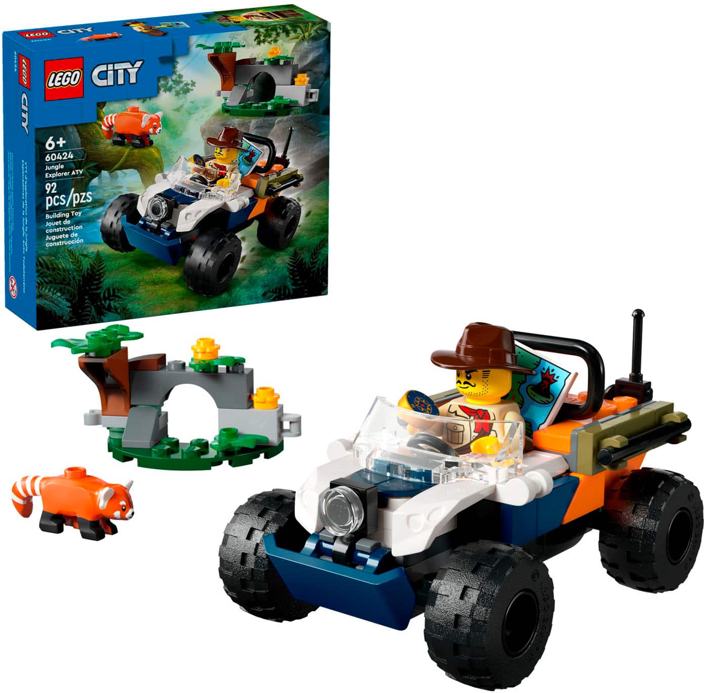 Photo 1 of LEGO City Jungle Explorer ATV Red Panda Mission Car Toy for Kids 60424