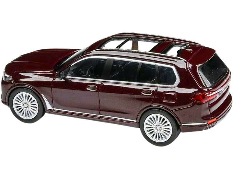 Alt View 2. Paragon - BMW X7 Ametrine Red Metallic 1/64 Diecast Model Car by Paragon.