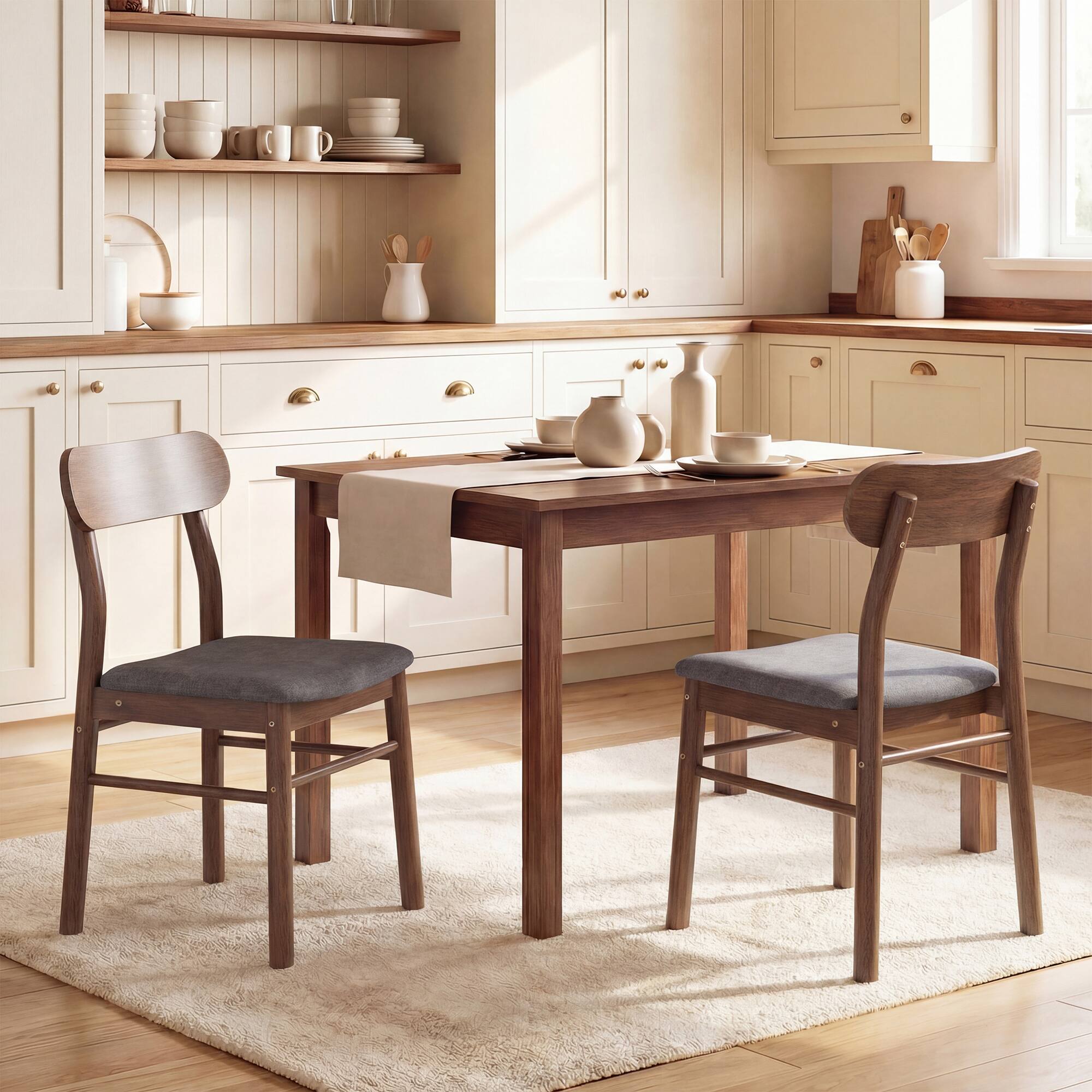 Alt View 1. Homcom - of 2 Dining Chairs - Gray.
